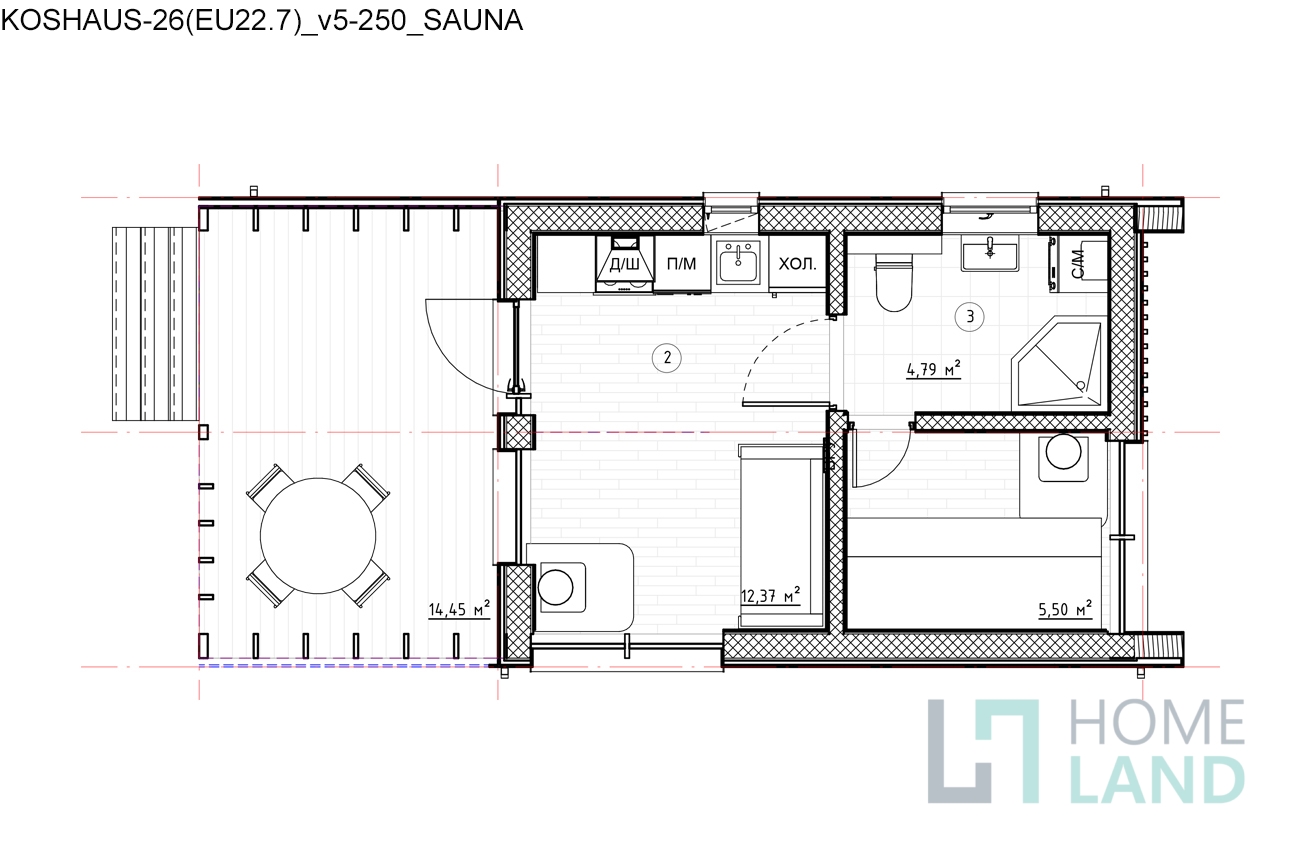 Koshaus-26, планировка 4