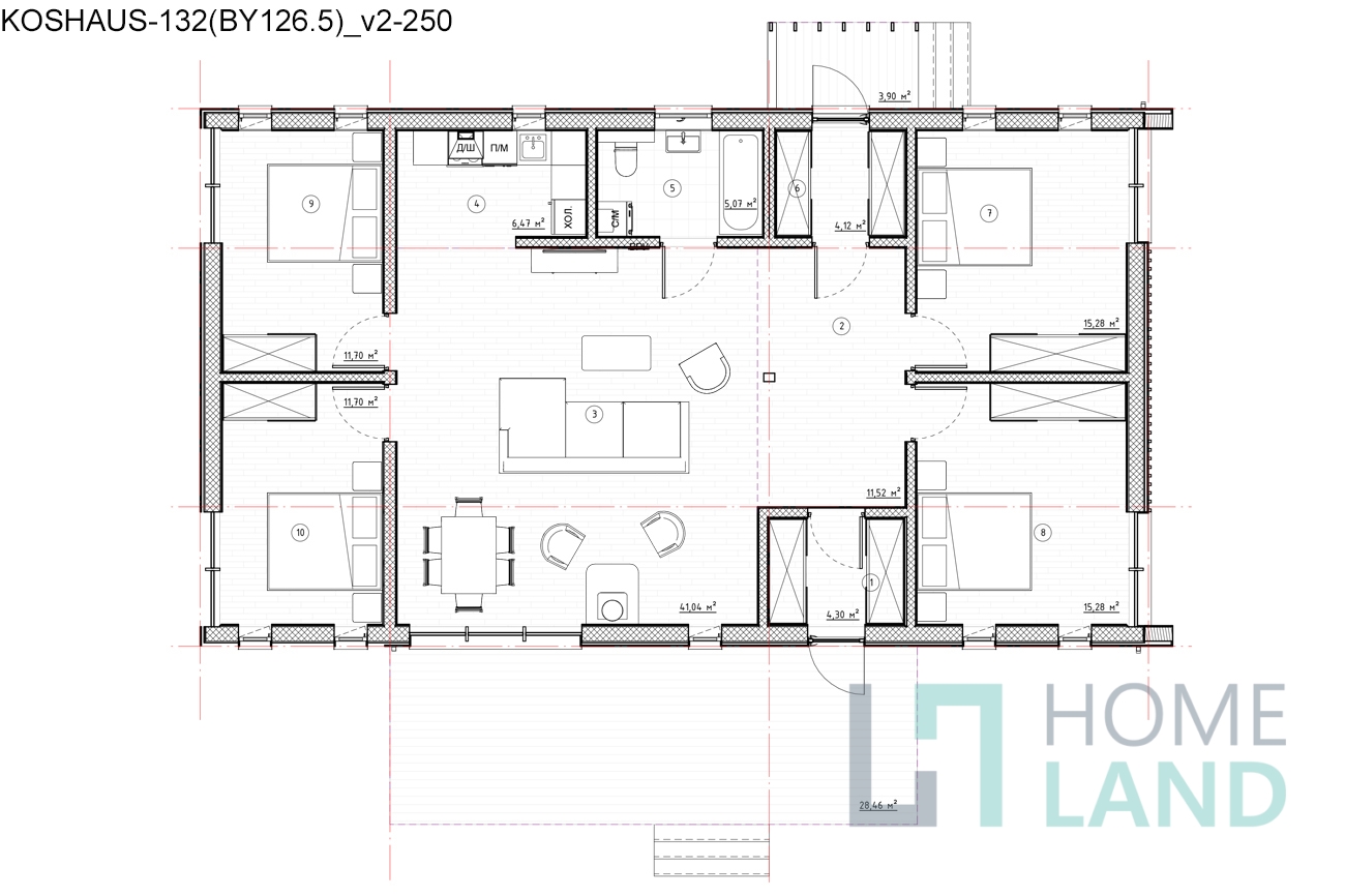 Koshaus-132, планировка 2