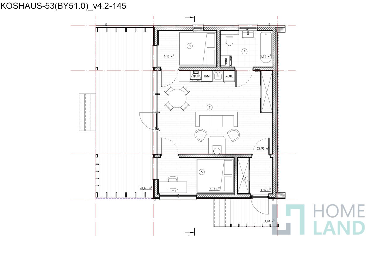 Koshaus-53, планировка 1