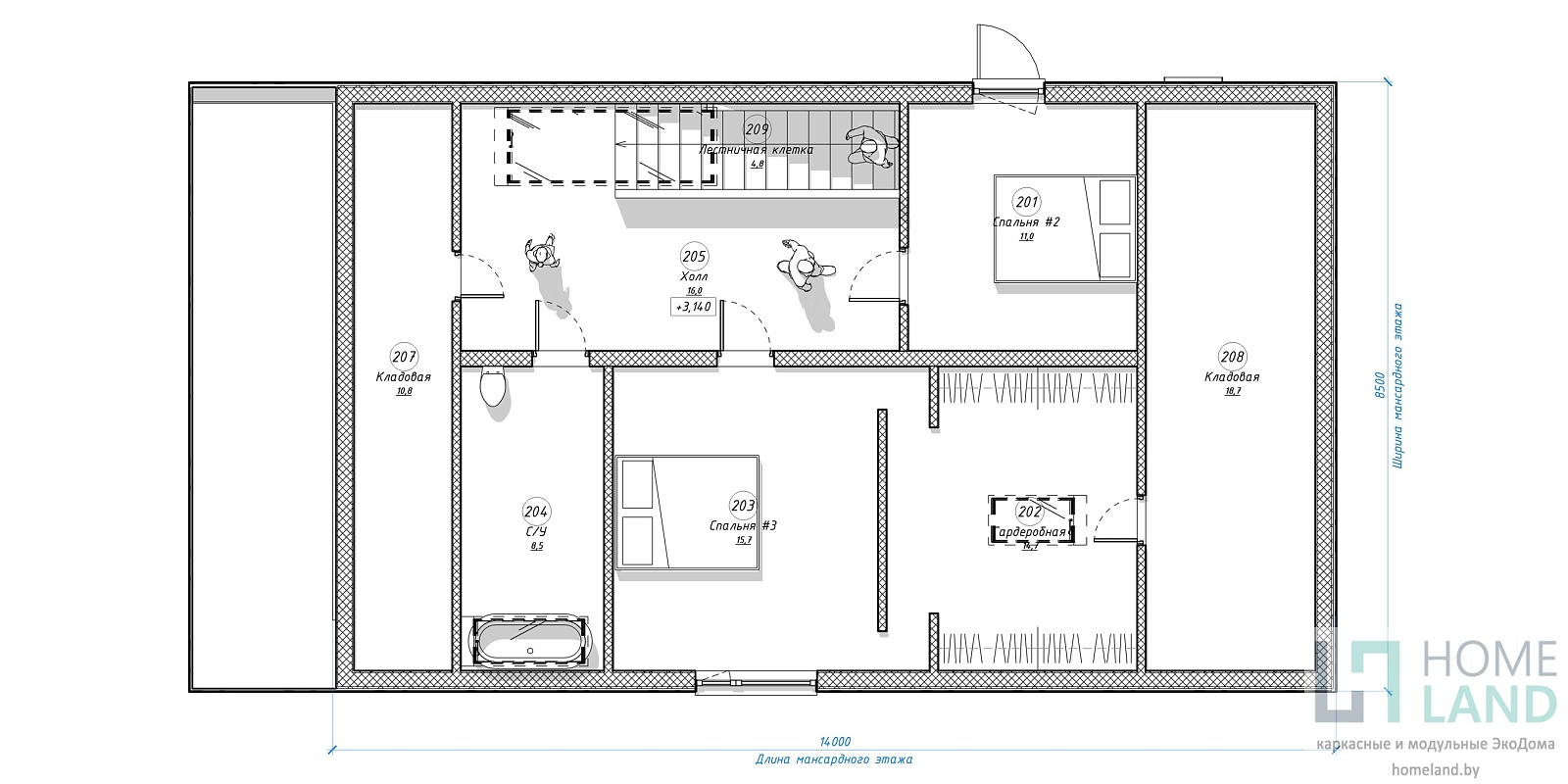 Hilltop-Residence, планировка 2