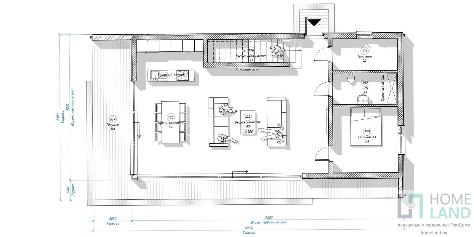 Hilltop-Residence, планировка 1